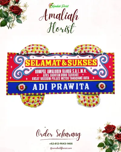 Karangan Bunga Ucapan Selamat di Adipuro