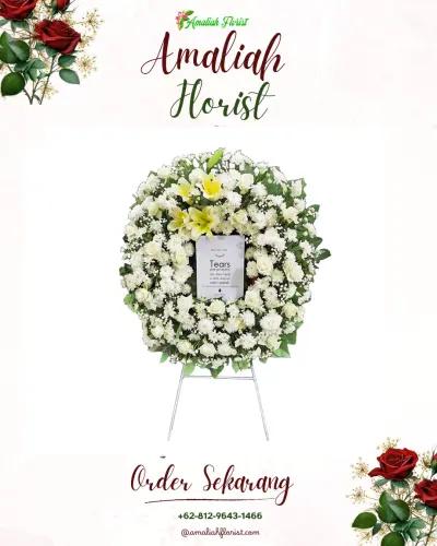 Krans Bunga Duka Cita di Adipuro